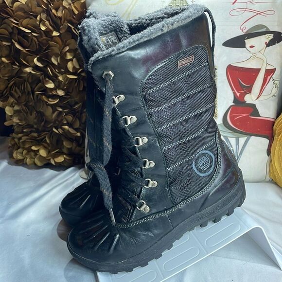 (F) Timberland / Earthkeepers Mount Holly TallLace-up duck boot, women's,SZ/6.5 - Picture 5 of 12